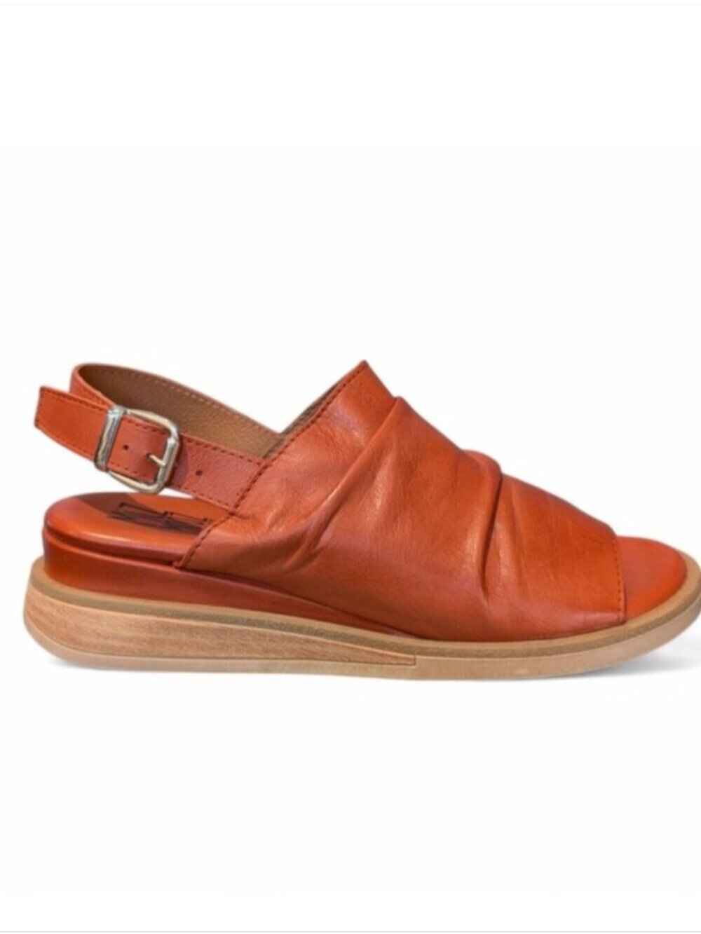 Miz Mooz Cornwall Womens Coral Leather Hook & Loop Strap Sandals Sz 38 US 7 - Picture 2 of 12
